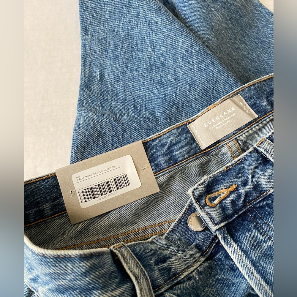 NWT Everlane The Relaxed Straight Organic Jean size 29 - Picture 10 of 16